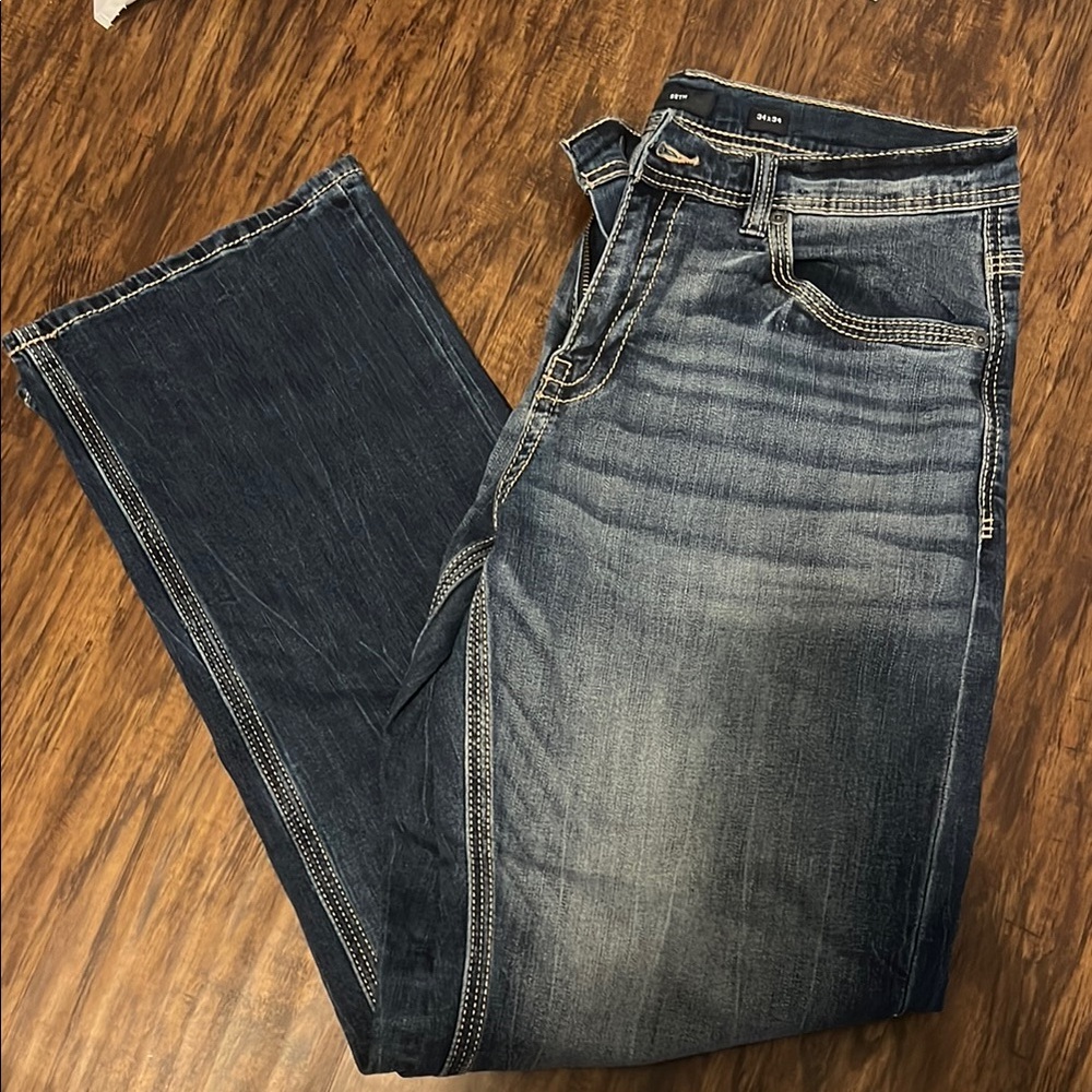 Men's BKE Blue Denim Jeans 34W×34L "Seth"